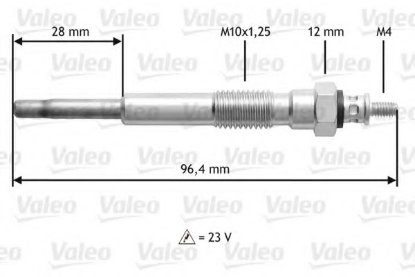 VALEO 345198 Glow Plug